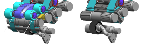 カウンターシャフト機構写真